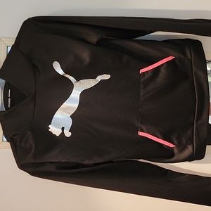 Girls Black and pink Hoodie size 14/16 😍